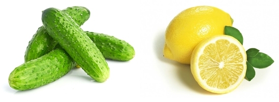Отбеливающая маска из огурца с лимоном